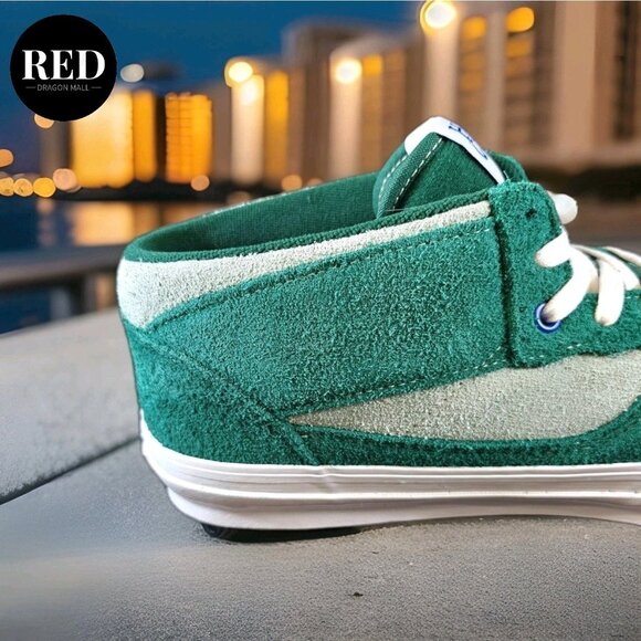 Vans Vault OG Half Cab Lx Hairy Suede Green VN0A3DP6GRN1 - Men\'s Size 13